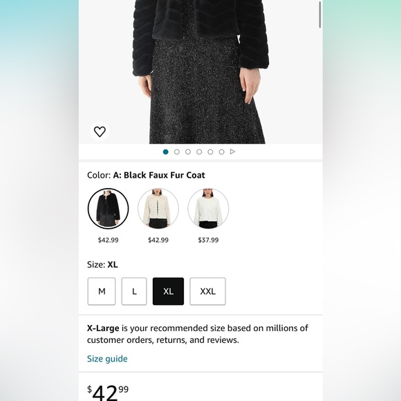 Faux Fur Coat Womens Fuzzy - Picture 2 of 8